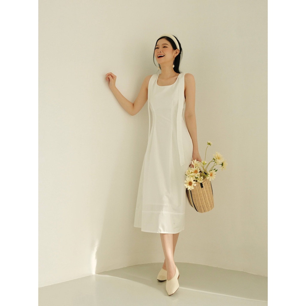 THE19CLUB - Váy cotton nơ vai - Fifi Dress