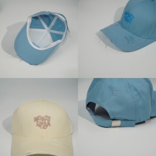 Mũ lưỡi trai thêu chữ MOATS SEGA kiểu rách tua rua Nón kết chất kaki cao cấp thời trang form unisex nam nữ K28