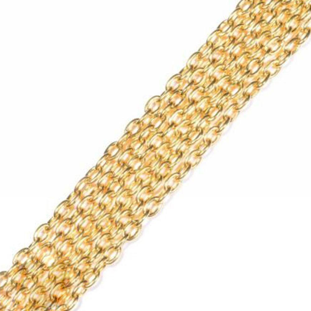 Dây Chuyền Mạ Vàng 4 * 3MM 10M Mặt Thánh Giá Độc Đáo