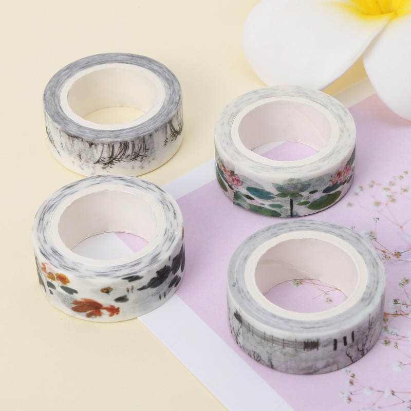 SEL DIY Vintage Retro Chinese Style Masking Adhesive Washi Tape Decorative Student