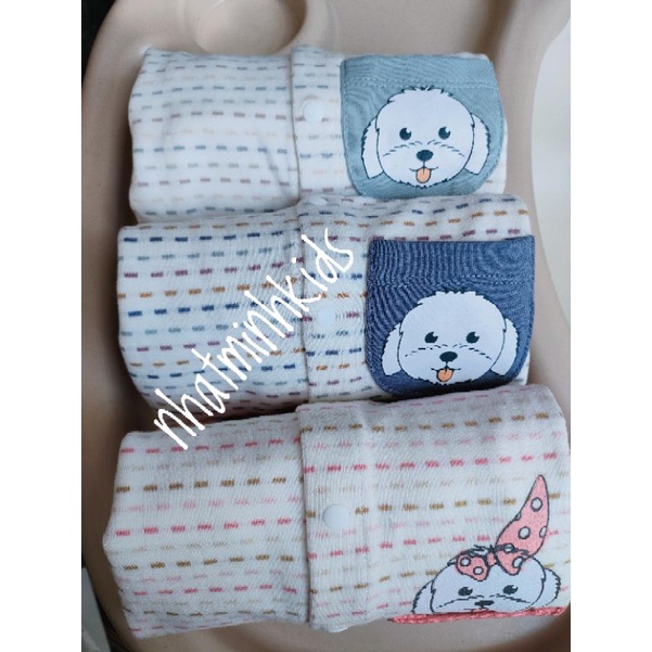 Bộ nỉ Moon cho bé ss hoạ tiết nét đứt