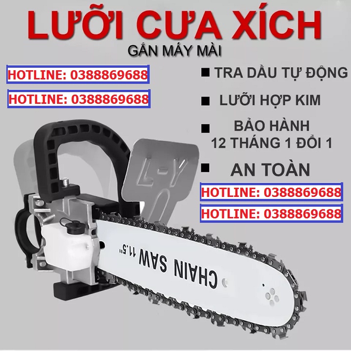 Lưỡi Cưa Xích Gắn Máy Mài Cầm Tay