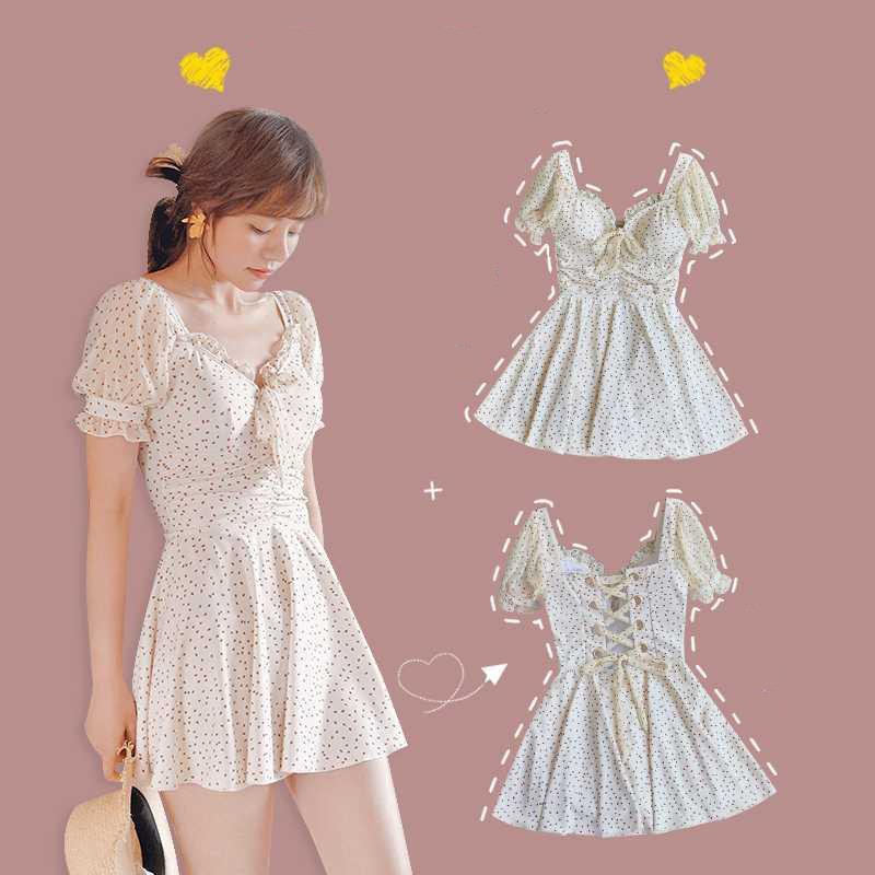 [Mã FAGREEN1505 giảm tới 30K đơn 99K] Váy Nữ Chấm Bi Cách Điệu Đan Dây Lưng Sun.z | BigBuy360 - bigbuy360.vn