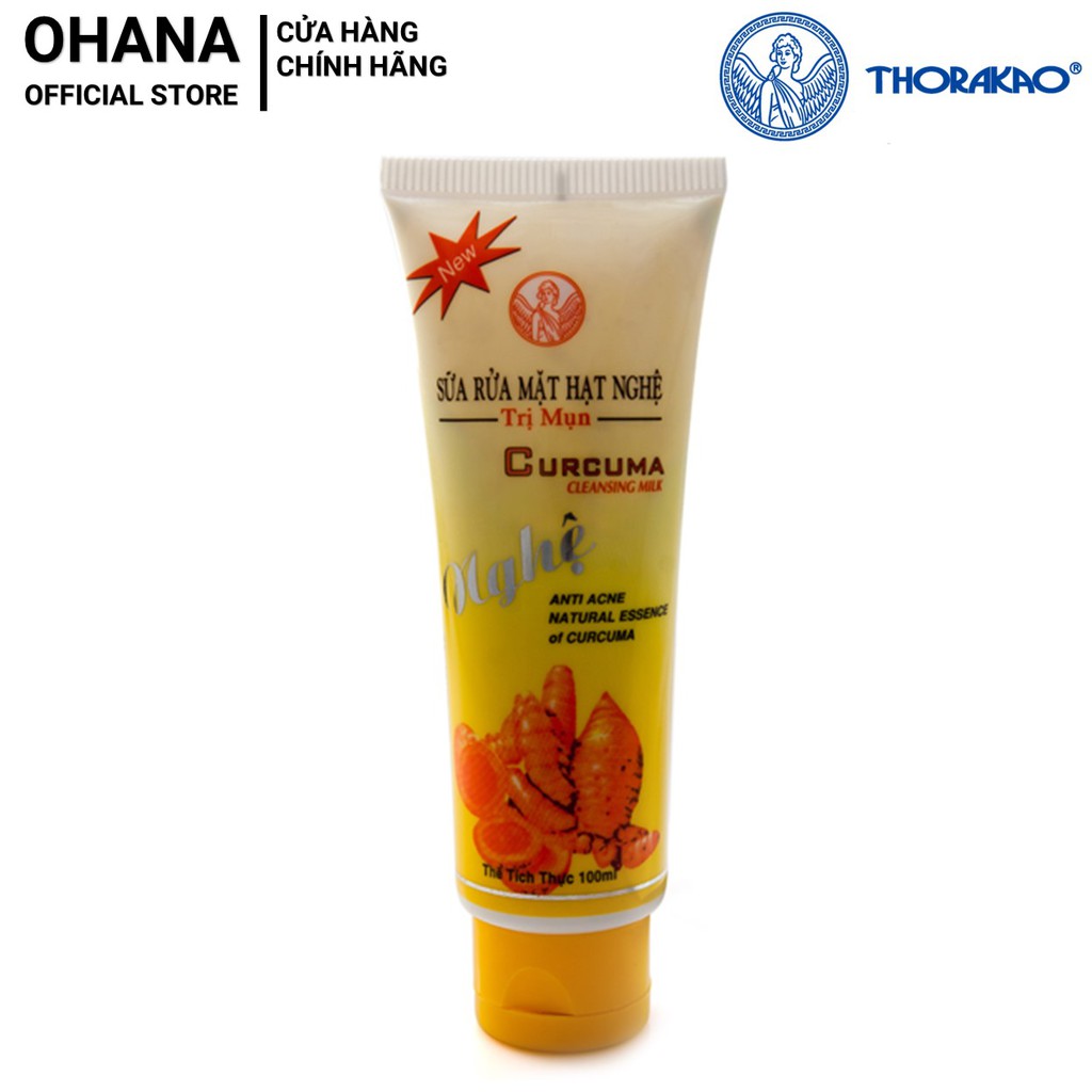 Sữa Rửa Mặt Hạt Nghệ Ngừa Mụn Thorakao 100ml