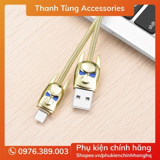 [Free ship 50K] Cáp sạc nhanh BATMAN Hoco U30 Lightning,Micro,Type C - Cáp Sạc Có Đen Led Khi Sạc