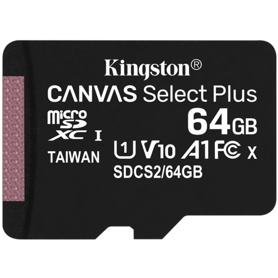 Thẻ nhớ 64GB Kingston microSDHC A1 V10 Canvas Select Plus Class10 tốc độ cao 100MB/s