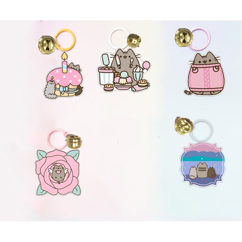 Móc khoá pusheen dẹt vòng MKI9 móc khoá cute móc khoá dễ thương