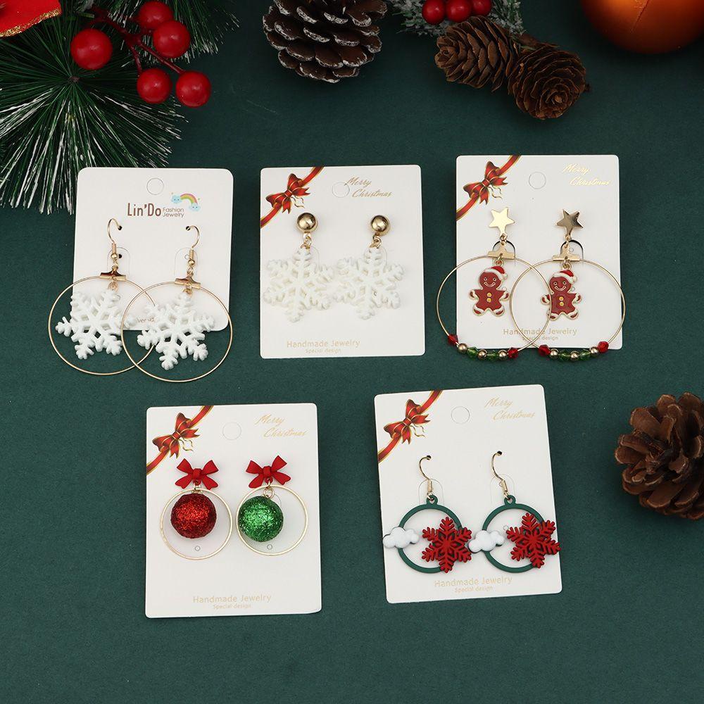 PINEVN Bông Tai Dáng Dài Hình Ông Già Noel / Bông Tuyết / Tuần