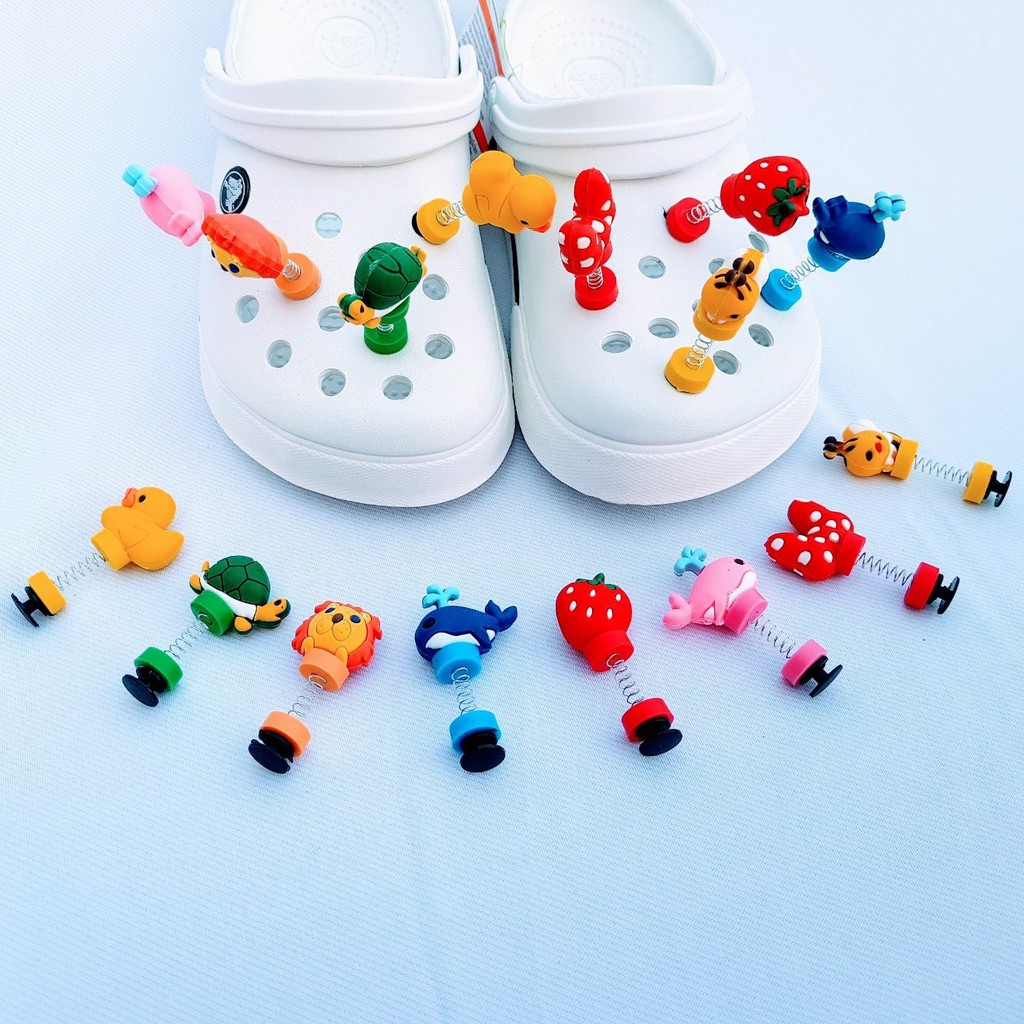 Jibbitz lò xo , 3D gắn dép Crocs - Sticker có đèn LED , loxo đèn đủ loại