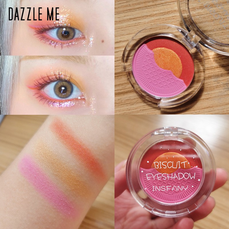 Bảng Phấn Mắt Lì DAZZLE ME Hình Hộp Bánh Qui Nhỏ 4.2g | BigBuy360 - bigbuy360.vn