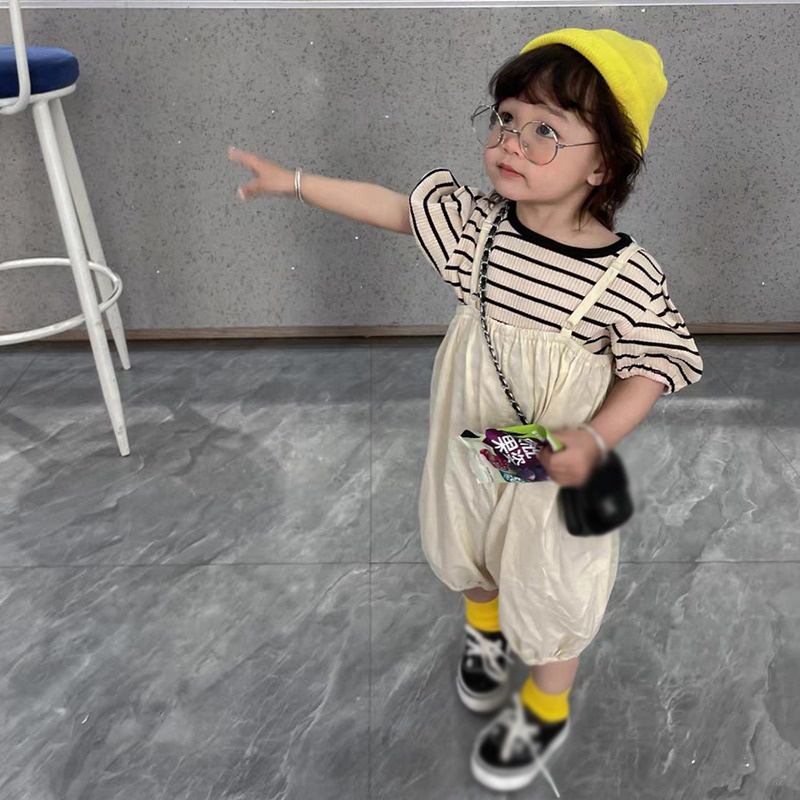 Bộ Quần Yếm Thời Trang Hàn Quốc Cho Bé Gái