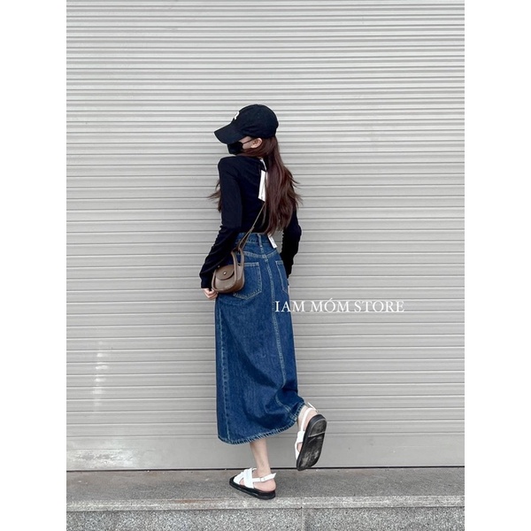 CHÂN VÁY JEANS NỮ 2 TÚI #900