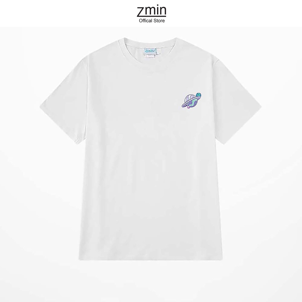 Áo thun tay lỡ nam nữ 100% cotton Zmin, dáng Unisex form rộng - U022