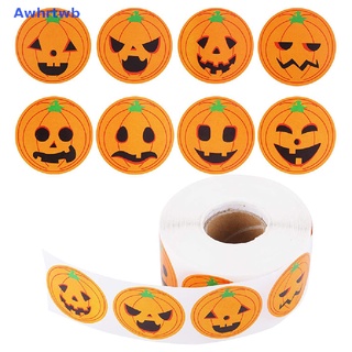 Cuộn 500 sticker dán trang trí chủ đề halloween mới