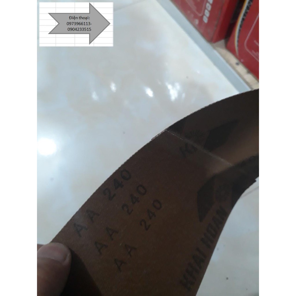 Nhám Vòng dùng cho máy chà nhám tăng khổ 100mmx610mm