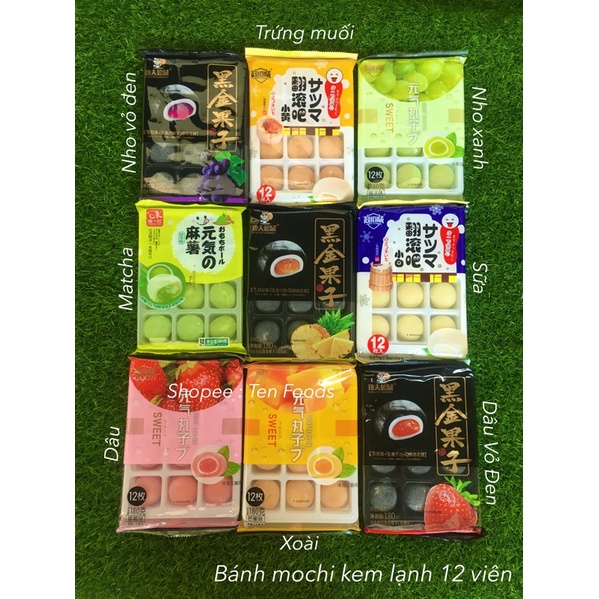 [Mã 267FMCGSALE giảm 8% đơn 500K] [ Đủ 10 Vị ] Bánh Mochi Nhân Trái Cây 180g | BigBuy360 - bigbuy360.vn