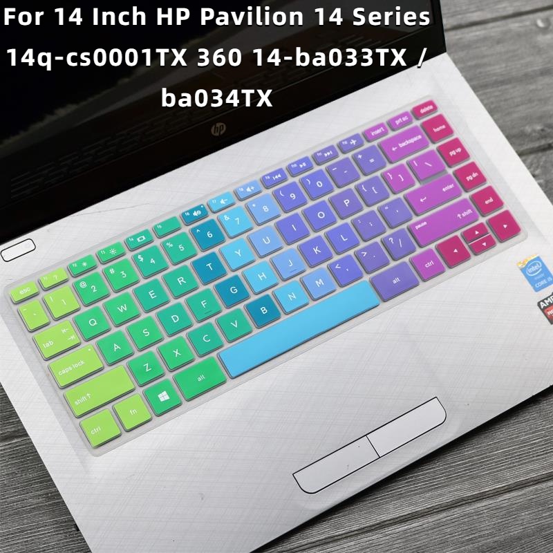 Miếng Dán Silicone Bảo Vệ Bàn Phím Laptop 14 Inch HP Pavilion 14 Series Notebook 14q-cs0001TX 360 14-ba033TX / ba034TX