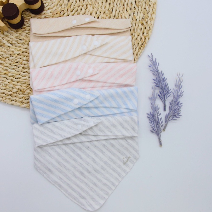 SET 2 YẾM TAM GIÁC COTTON MUSLIN GIỮ ẤM CỔ COMFYBABY (katydang)