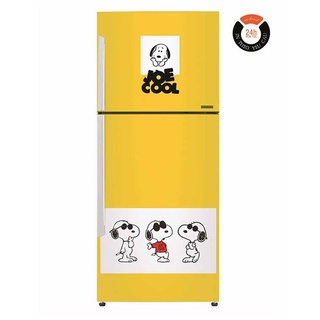 Decal dán tủ lạnh spoony vàng - chất liệu cao cấp - chống thấm nước - decal24h