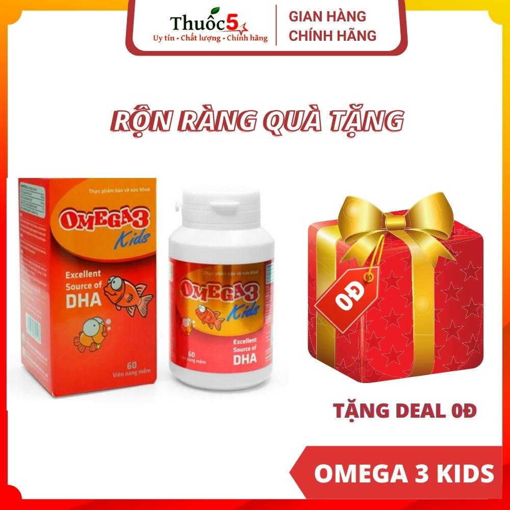 [GIÁ GỐC] Omega 3 Kids bổ sung DHA cho bé phát triển - Hộp 60 viên