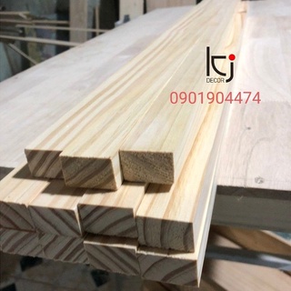 [KID023] - THANH GỖ THÔNG DÀI 120x4x3 CM LÁNG MỊN 4 MẶT