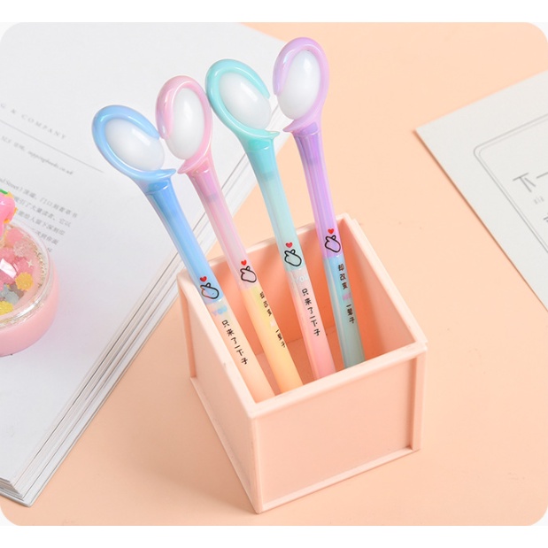 [Hàng mới về] Combo hộp Bút tình nhân Trái tim ghép đôi phát sáng - Bút đôi, bút cặp phát sáng