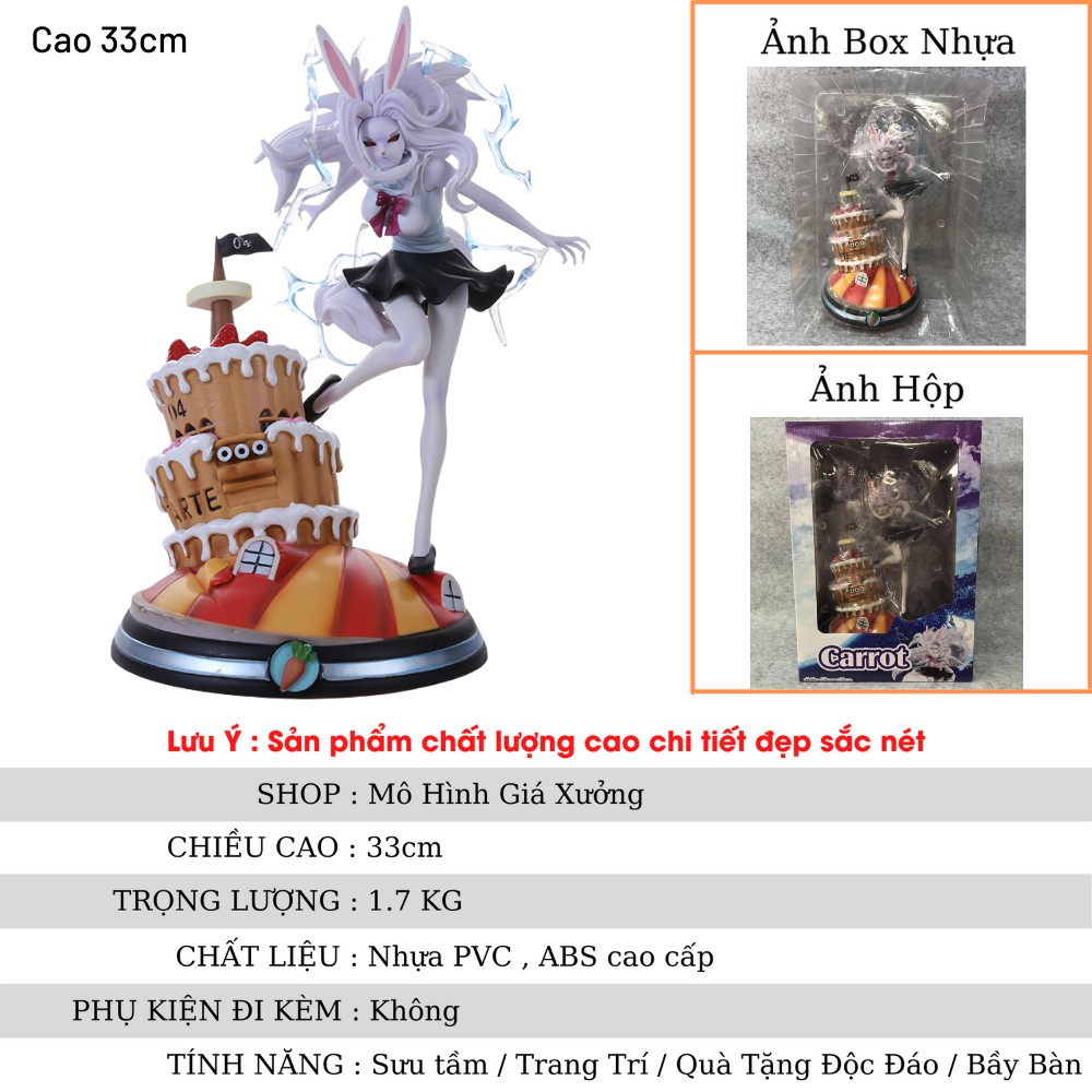 Mô hình One Piece Carrot Nguyệt Sư Trạng thái chiến đấu SuLong Cao 33cm , figure mô hình one piece giá xưởng