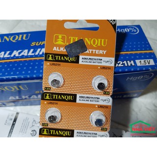 Vỉ 10 viên pin cúc áo Alkaline AG0 – LR521H – 379A