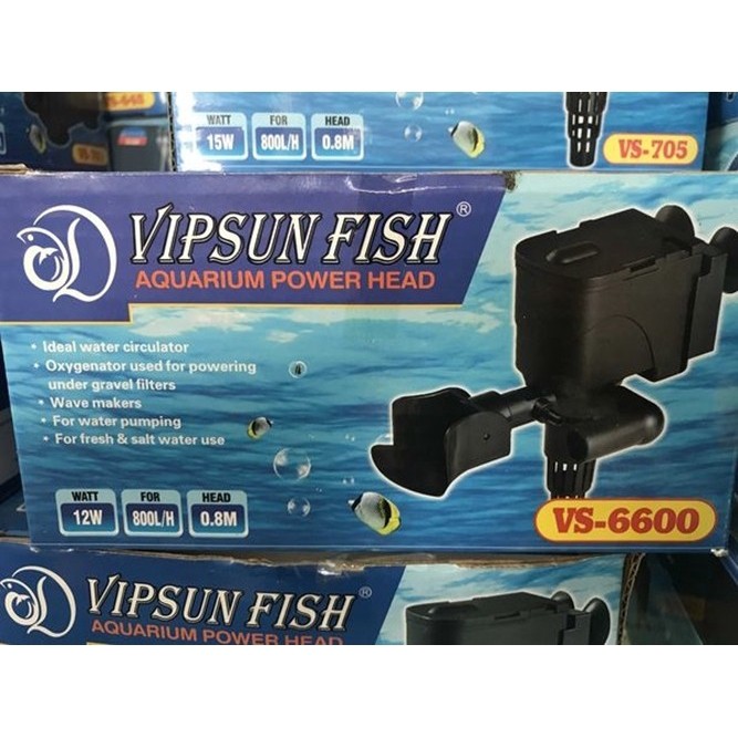 Máy bơm lọc nước hồ cá cảnh 12W Vipsun VS-6600
