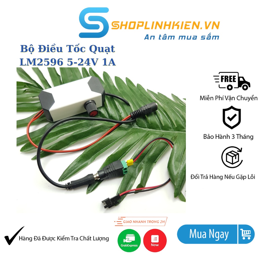 Bộ Điều Tốc Cho Quạt Sử Dụng XL2596 12-24V 1A Bộ quạt hút mùi có chỉnh tốc độ-Shoplinhkienm2m