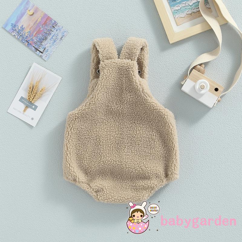 Bộ Áo Liền Quần Bằng Vải Bông Hai Dây Có Túi Dễ Thương Dành Cho Bé Trai 0-18 Tháng