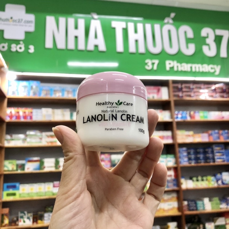 Kem dưỡng da Healthy care lanolin cream with vitamin E 100g dưỡng ẩm, giúp da mềm mịn