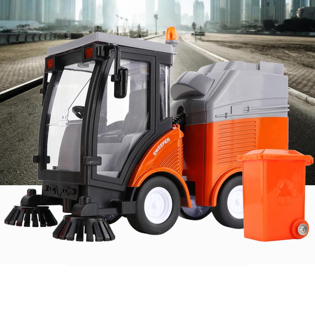 Mô Hình Mô Phỏng Xe Quét Rác Dolity Road Xe Chở Rác-168-OXUI3