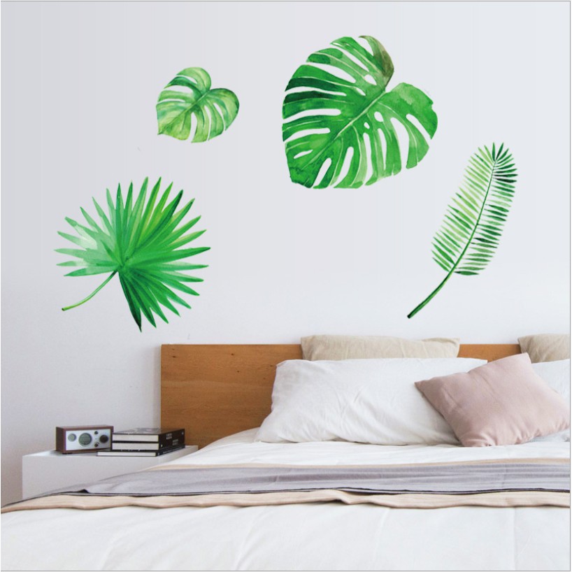 Decal dán tường - Lá rời cỏ dương xỉ mới nhỏ