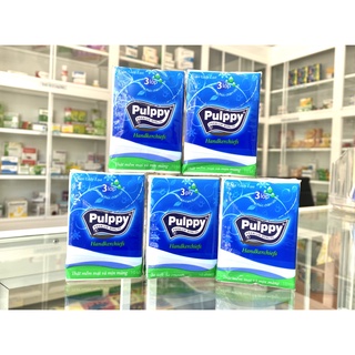 Khăn giấy lụa pulppy 3 lớp gói 10 tờ/ bỏ túi