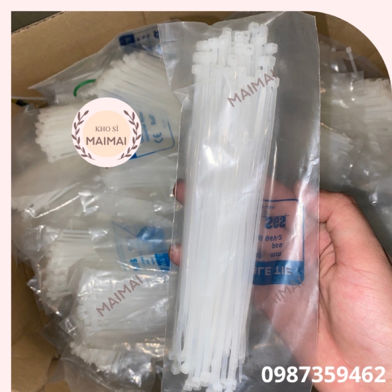 Dây rút nhựa bản dày đủ size 10 cm, 15cm, 20cm giá sỉ rẻ nhất hàng chuẩn quốc gia