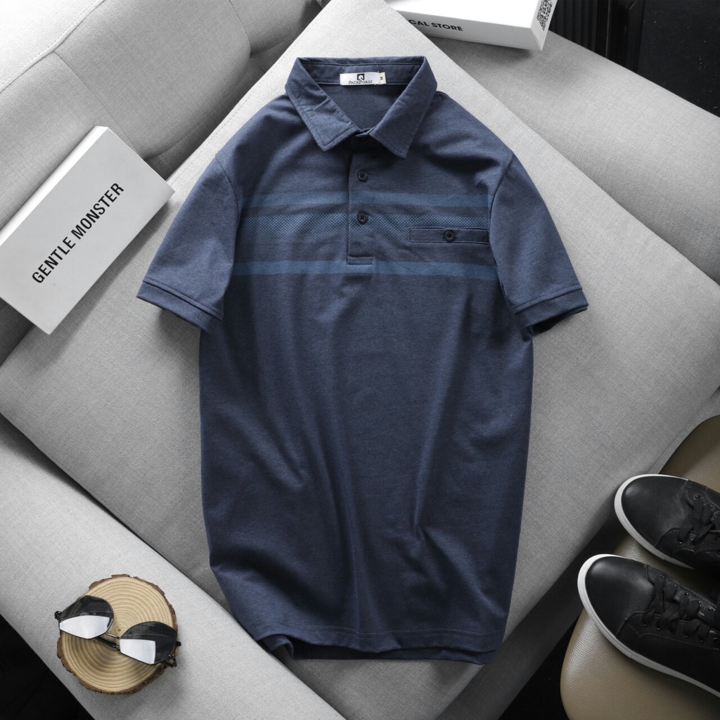 Áo Polo,UP SIZE XXXL 95kg áo thun nam cao cấp cổ bẻ phối form ôm dáng chuẩn đẹp chất thun lạnh cotton thoáng mát