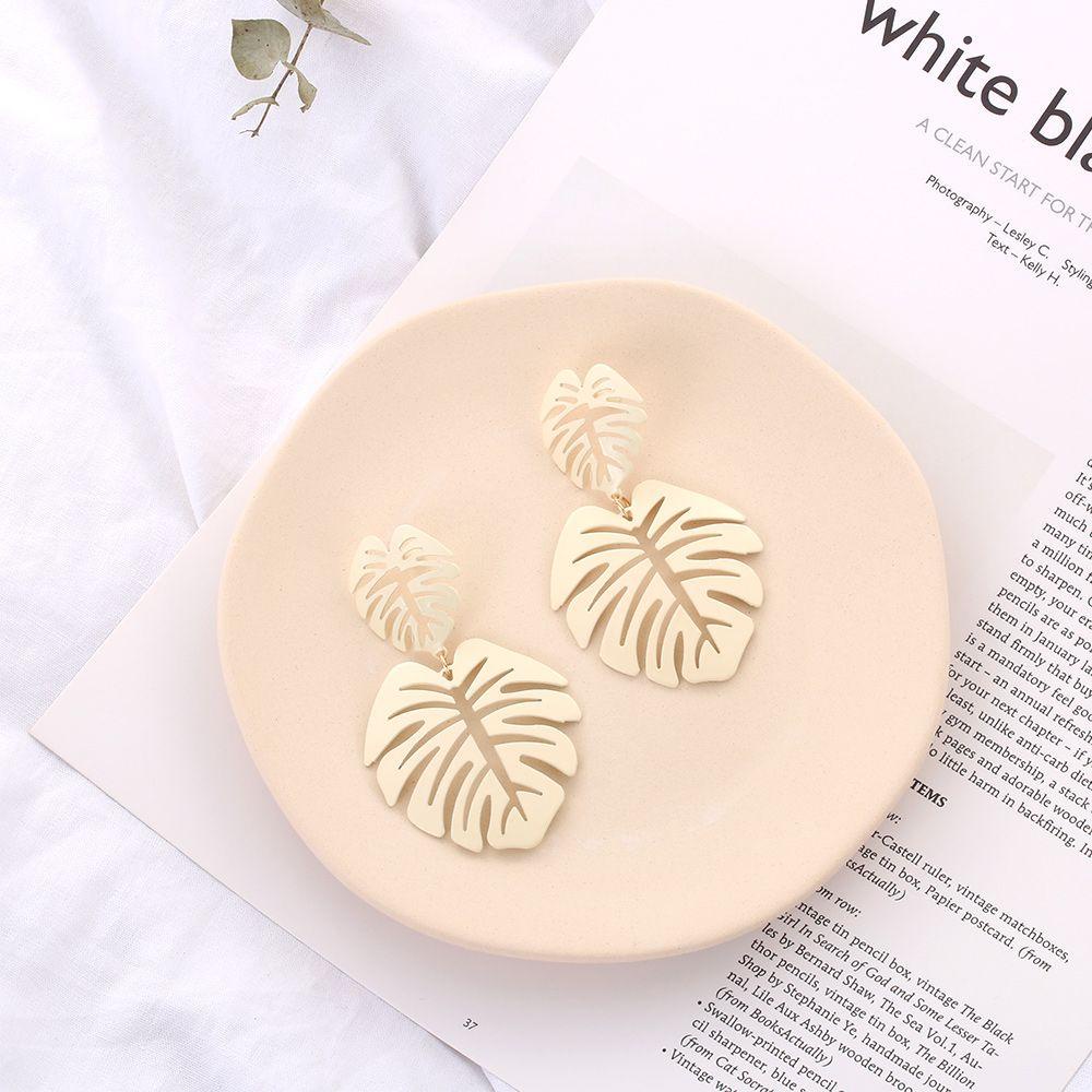 Khuyên Tai Nữ Kiểu Dáng Chiếc Lá Phong Cách Boho Thời Trang Cá Tính