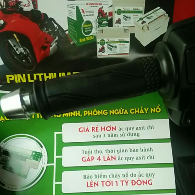 Gù tay inox 2 cái chống ngã của exciter150