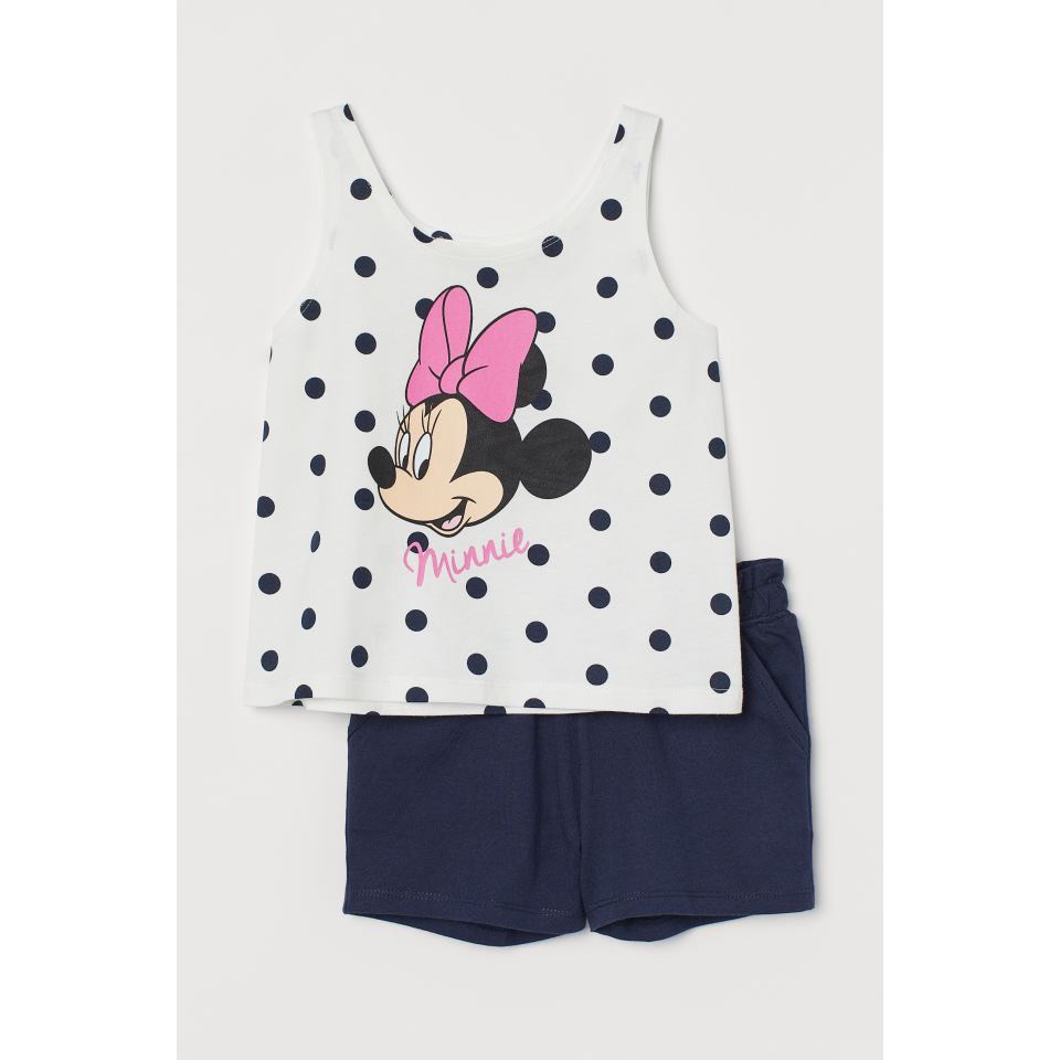 Set bộ ba lỗ Mickey cho bé gái.