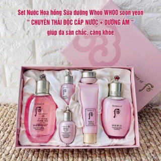 SÉT NƯỚC HOA HỒNG, SỮA DƯỠNG WHOO HỒNG vital hydrating m