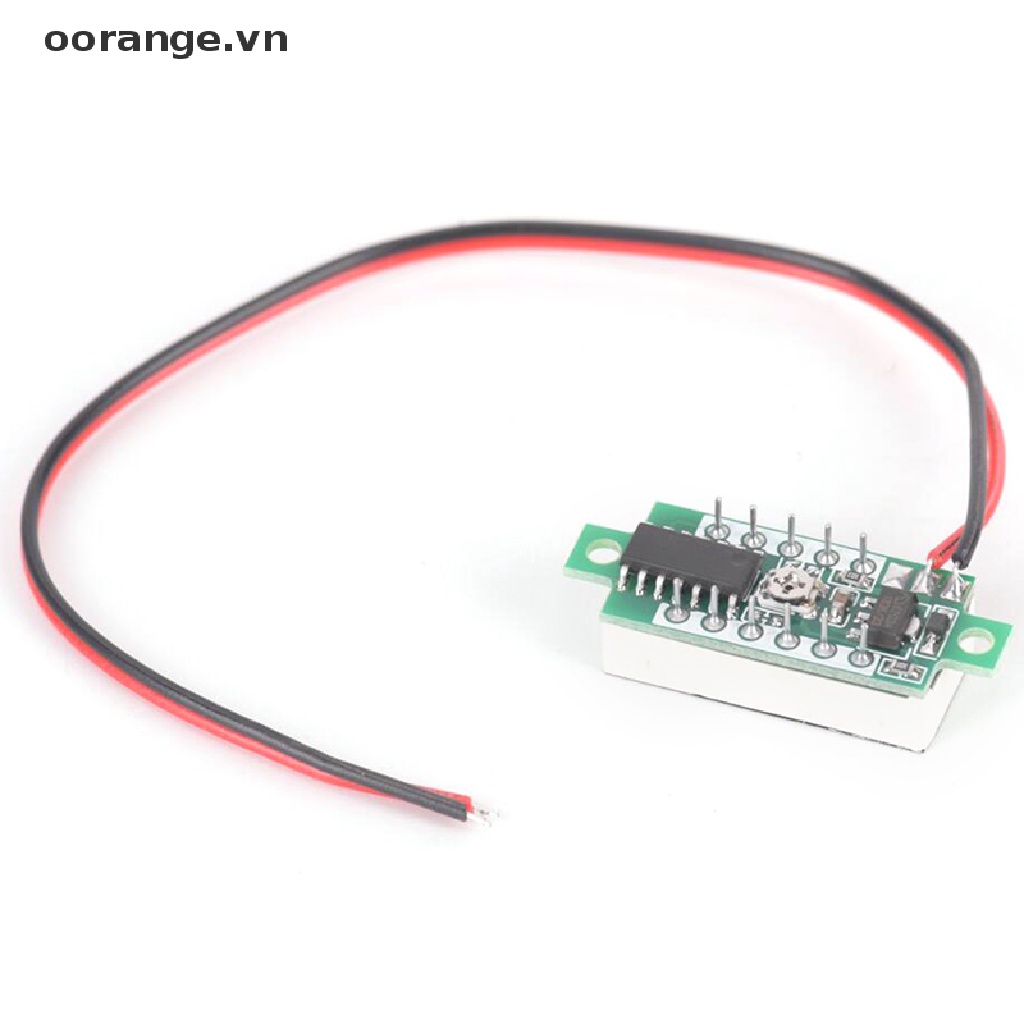 Đồng Hồ Đo Điện Áp Mini 2 Dây DC 2.5-30V Có Đèn LED 3 Chữ Số
