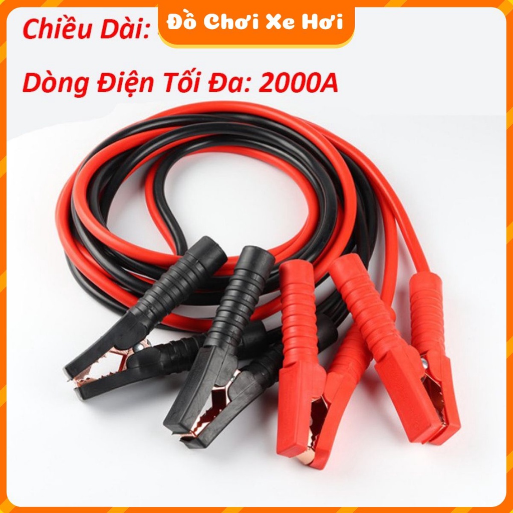 Bộ Dây Cáp Câu Bình Ắc Quy Xe Hơi Ô Tô 12V Xe Tải 24V Đường Kính Ruột Dẫn 0.30mm Chiều Dài 4 Mét