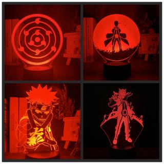 Đèn ngủ LED Naruto Uzumaki Sasuke Sasuke Sasuke ❥ Đèn Decro phòng ngủ trẻ em cho bé trai Điều khiển từ xa 16 màu