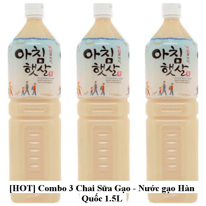 [HOT] Combo 3 Chai Sữa Gạo - Nước gạo Hàn Quốc 1.5L