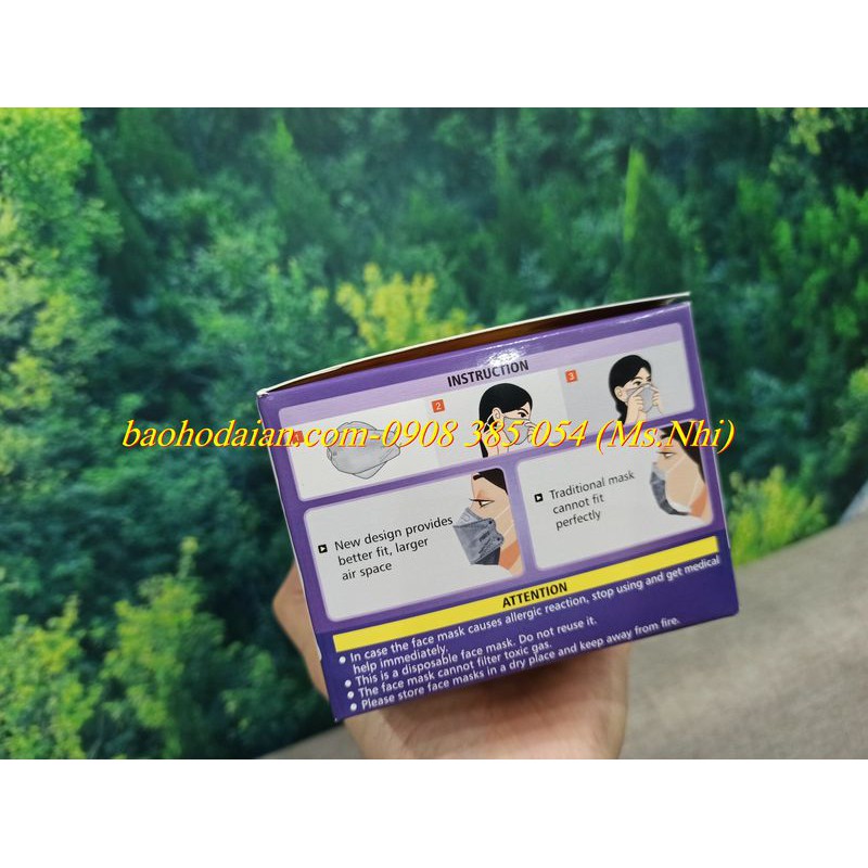Khẩu trang kháng khuẩn chống bụi mịn Blue Eagle NP4DC