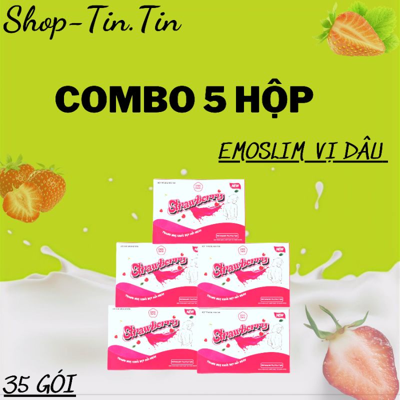 Bột Giảm Cân Cấp Tốc Emoslim Vị Dâu