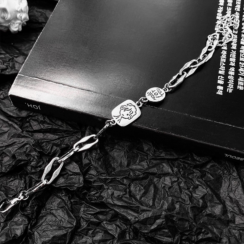 Vòng Tay Da Bò Phong Cách Hip Hop Retro Cá Tính