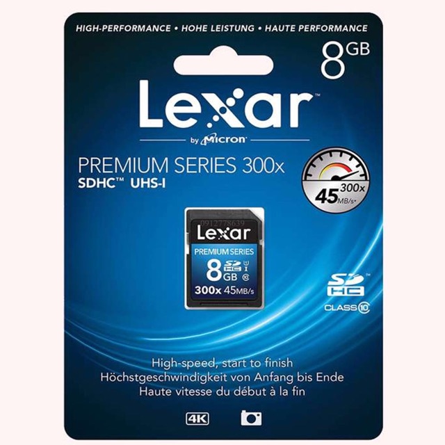 Thẻ nhớ Lexar 8G Platinum II 300x SDHC/SDXC