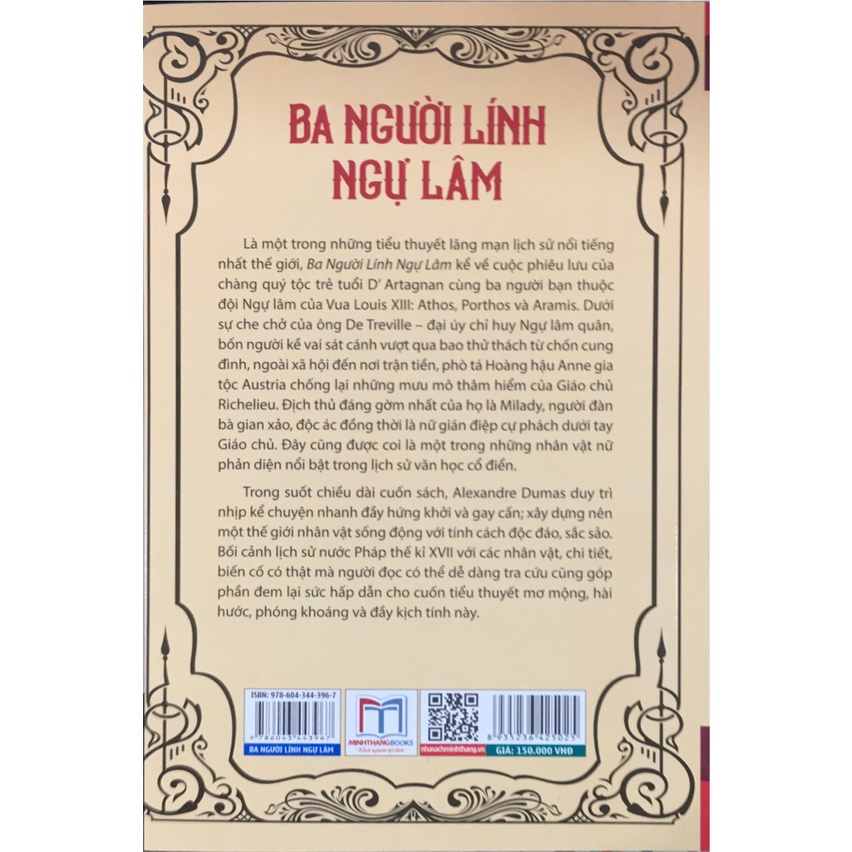 Sách - Ba người lính ngự lâm (minh thắng)